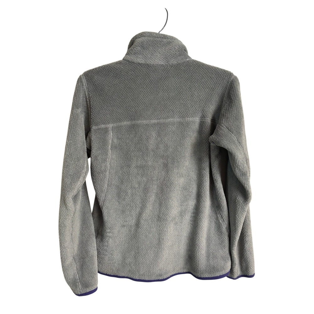 Patagonia Re-Tool Snap-T Fleece Pullover Womens Medium Grey Purple Polartec - Picture 2 of 11